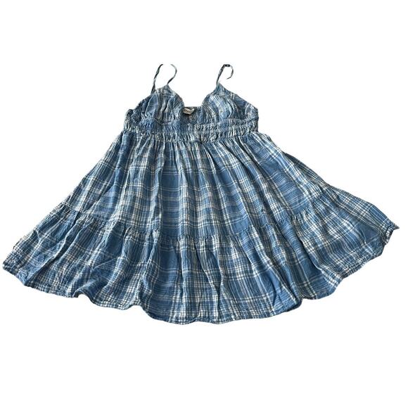 AEROPOSTALE SLEEVELESS SWEETHEART NECKLINE, WOMENS, L, BLUE & BLACK POLKA DOT - Picture 7 of 10